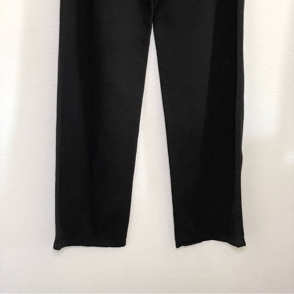 Vince High Waist Washed Casual Pant Wide Leg Cotton Linen Twill Trouser Black 12 - Picture 9 of 12